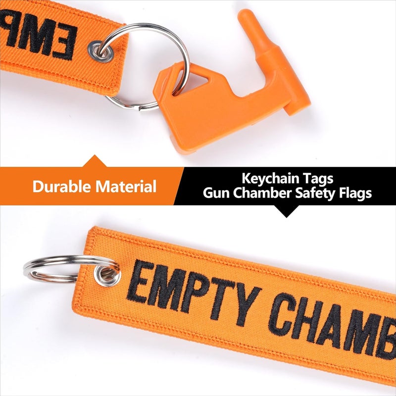 GLKTRS Universal Chamber Safety Flags for Rifles and Handguns with Bright Color Tags - Essential Gun Safety Accessories - Image 3